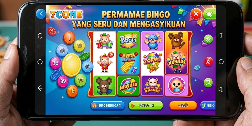 Tampilan gameplay 7CONE yang seru dan interaktif.