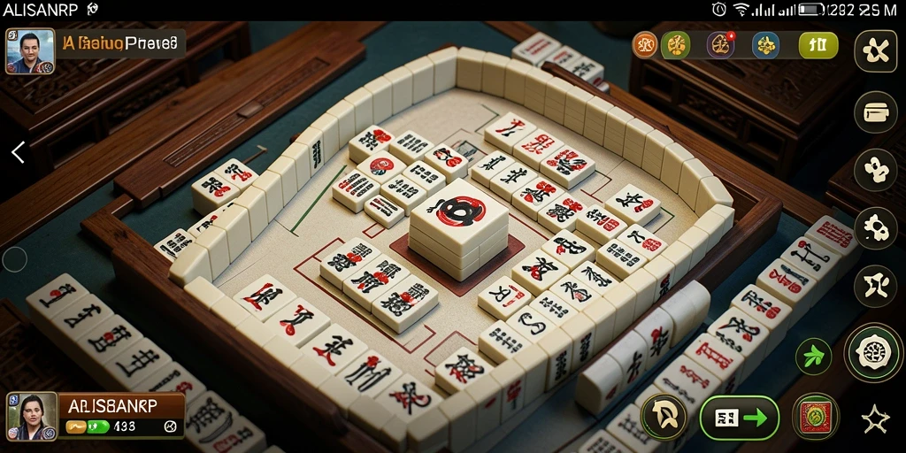 Tampilan gameplay Mahjong yang menarik di ALISANRP.