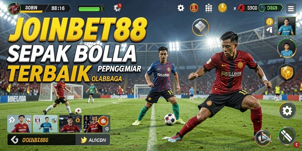 Tangkapan layar <strong>JOINBET88</strong> menampilkan gameplay sepak bola yang memukau.