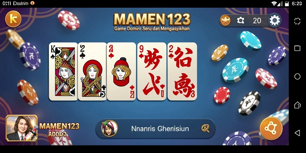 Tampilan gameplay yang seru dan interaktif di MAMEN123.