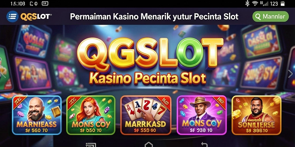 Tampilan gameplay slot QQSLOT yang menarik dan seru.