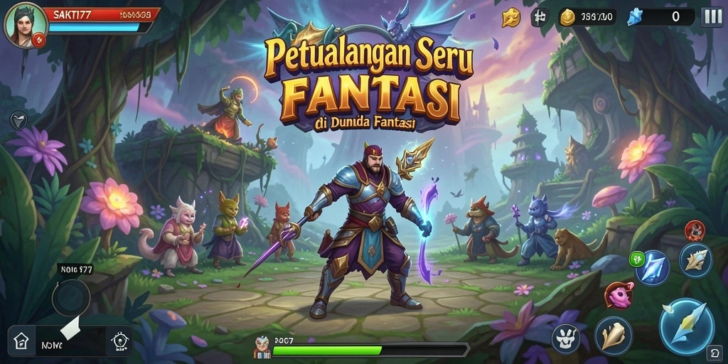 Screenshot gameplay SAKTI77 menampilkan aksi petualangan yang mendebarkan.