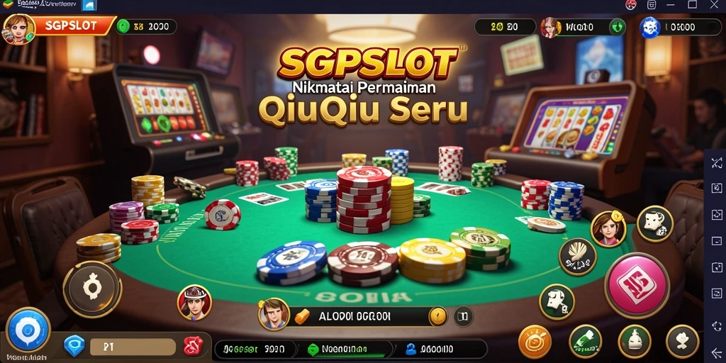 Tampilan utama gameplay QiuQiu SGPSLOT yang seru dan interaktif.